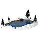 Mill Pond Lemax étang enneigé 10x29x21 cm - 94387 s1