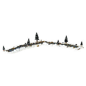 Mill Stream Lemax Bach in Schneelandschaft 10x57x21 cm - 94403