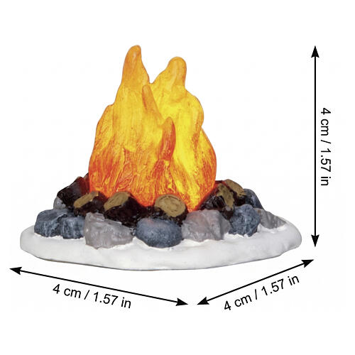 Camp Fire illuminato (4.5 V) Lemax 4x4x4 cm - 4273 2