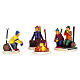 Skiers' Camp Fire set 4 pezzi (4.5V) set illuminato Lemax 5 cm - 4468 s1