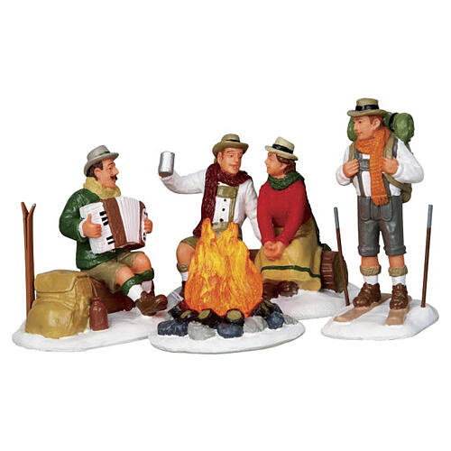 Alpine Ski Party conjunto 4 peças iluminado (4.5V) Lemax Caddington Village 7x7x4 cm - 14356 1