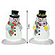 Holly Hat Snowman set 2 pcs (4.5V) bonhommes de neige éclairés Lemax 7 cm - 24965 s2