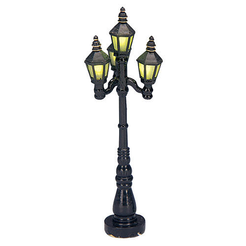 Old English Street Lamp (4,5 V) beleuchtete Lemax-Straßenlaterne batteriebetrieben 11 cm - 24985 1