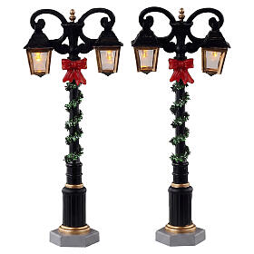 Splendid Lights Set 2-teilig (4,5 V) beleuchtet Lemax Caddington Village 11x4x2 cm – 34090