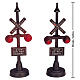 Railway Stop Light 2er-Set beleuchtete Bahnübergangssignale (4,5 V) Lemax 10 cm - 34954 s2