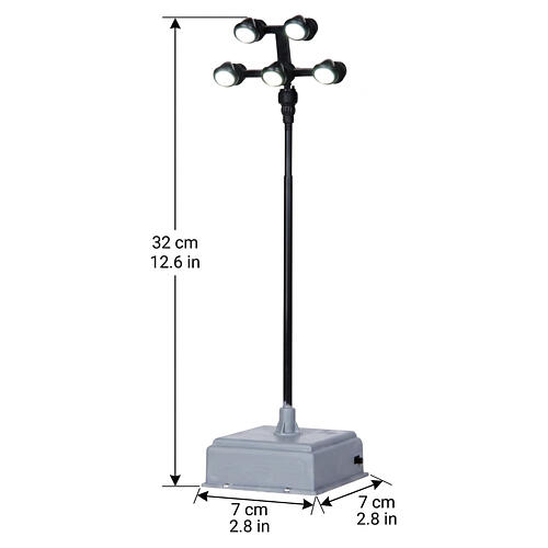 Field Lights (4,5V) beleuchtete Flutlichtanlage Lemax 32x7x7 cm - 44755 2