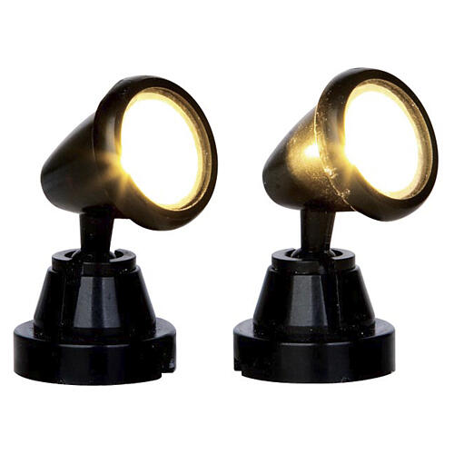 Round Spot Light 2-piece set, 4.5V illuminated by Lemax, 1.4 in - 44756 1