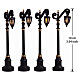 Colonial Street Lamp set 4 pezzi (4.5V) lampione illuminato Lemax 10 cm - 54313 s2