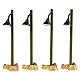 Rustic Street Lamp set 4 pièces (4,5V) lampadaire rustique illuminé Lemax 10 cm - 54362 s1