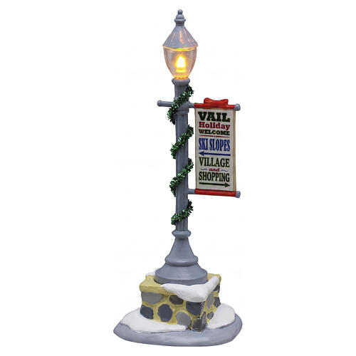 Vail Lamp Post (4,5 V) beleuchtetes Zubehör Lemax Vail Village 11x4x4 cm – 54464 1