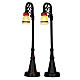 Bell Ornament Lamp Post set 2 pezzi (4.5V) elemento illuminato Lemax 12 cm - 54932 s1