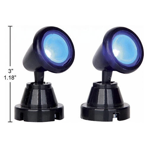 Round Spot Light Blue set 2 pezzi (4.5V) luce blu Lemax 3 cm - 54945 2