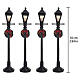 Gas Lantern Street Lamp set 4 pièces (4,5V) lampadaire à gaz illuminé Lemax 10 cm - 64498 s2