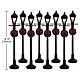 Gas Lantern Street Lamp set 8 pièces (4,5V) lampadaire à gaz illuminé Lemax 10 cm - 64500 s2