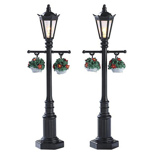 Old English Lamp Post set 2 pièces (4,5V) lampadaire illuminé Lemax 11 cm - 74231 1