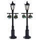 Old English Lamp Post set 2 pièces (4,5V) lampadaire illuminé Lemax 11 cm - 74231 s1