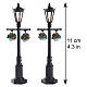 Old English Lamp Post set 2 pièces (4,5V) lampadaire illuminé Lemax 11 cm - 74231 s2