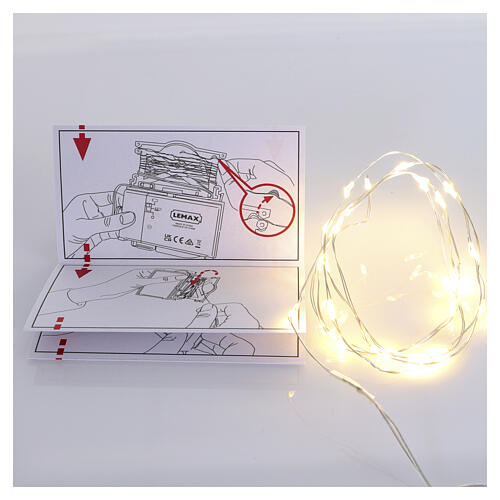 Super Bright Yellow Light String - Cadena De Luces amarillas 24 leds (4,5 V) Lemax 150 cm - 84383 4