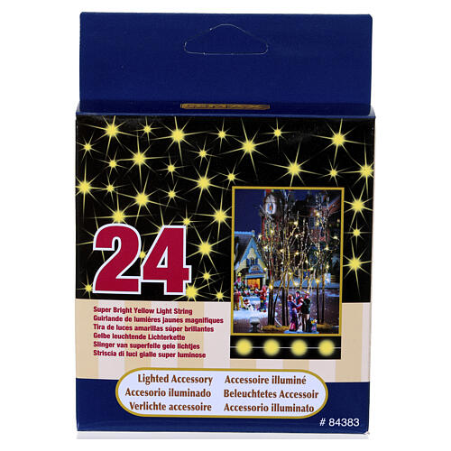 24-LED Super Bright Yellow Light String (4.5V) Lemax 150 cm - 84383 3