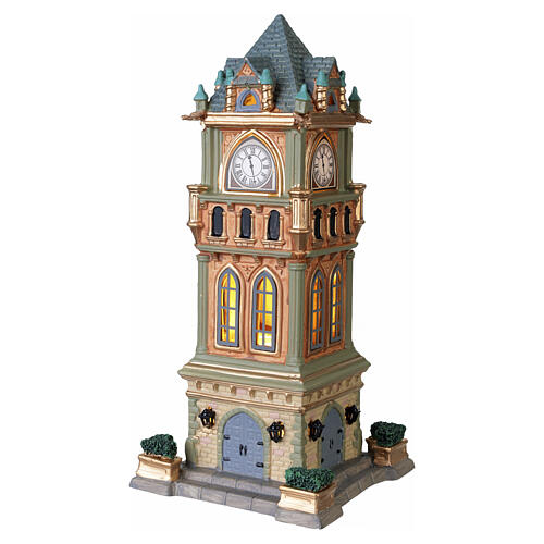 Municipal Clock Tower beleuchtetes Gebäude Lemax Caddington Village 27x12x12 cm - 05007 4