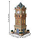 Municipal Clock Tower edificio illuminato Lemax Caddington Village 27x12x12 cm - 05007 s3