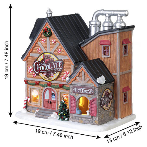 For The Love Of Chocolate Shop edificio illuminato Lemax Vail Village 19x19x13 cm - 05621 3
