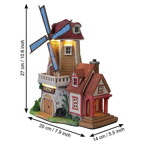 Olde Stone Mill beleuchtetes Gebäude Lemax Harvest Crossing 27x20x14 cm - 05637 3