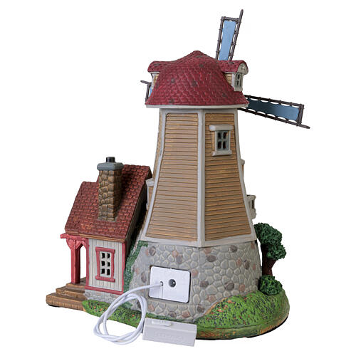 Olde Stone Mill edificio illuminato Lemax Harvest Crossing 27x20x14 cm - 05637 5