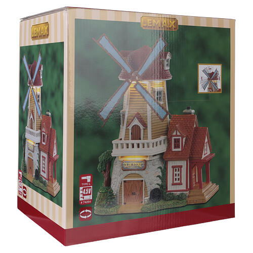 Olde Stone Mill edificio illuminato Lemax Harvest Crossing 27x20x14 cm - 05637 7