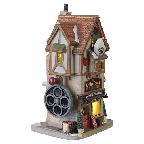 The Coffee Bean Grinder edificio illuminato Lemax Caddington Village 21x13x10 cm - 15780 4