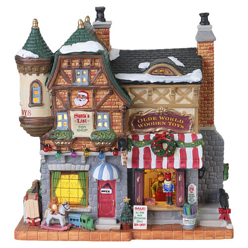 Santa's List Toy Shop - Tienda Lista de Papá Noel edificio iluminado Lemax Caddington Village 21x20x11 cm - 15798 1