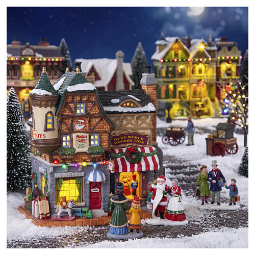 Santa's List Toy Shop edificio illuminato Lemax Caddington Village 21x20x11 cm - 15798 2