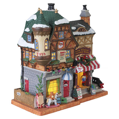 Santa's List Toy Shop edificio illuminato Lemax Caddington Village 21x20x11 cm - 15798 4