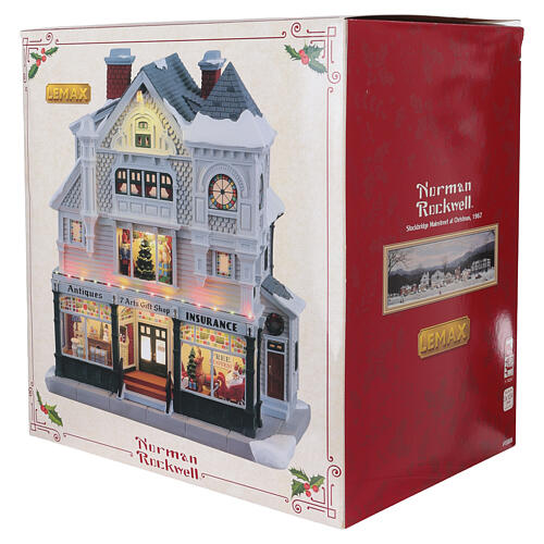 Antique & Gift Shop beleuchtetes Gebäude Lemax Norman Rockwell 26x25x18 cm – 15806 11