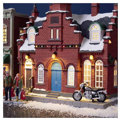 Town Offices 1884 edificio illuminato Lemax Norman Rockwell 24x25x17 cm - 15808 2
