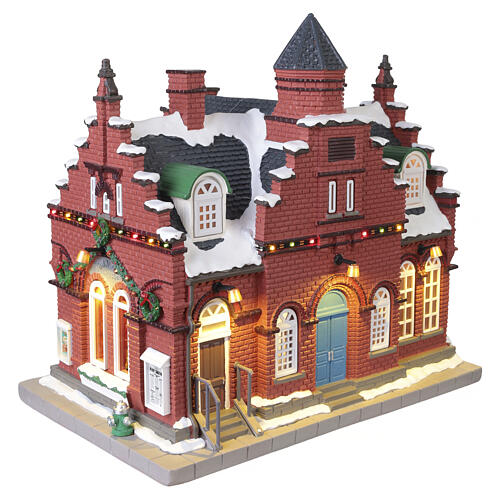 Town Offices 1884 edificio illuminato Lemax Norman Rockwell 24x25x17 cm - 15808 5