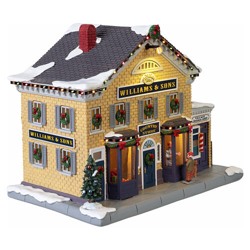 Williams & Sons Country Store edificio illuminato Lemax Norman Rockwell 20x25x16 cm - 15809 5