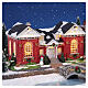 Public Library edificio illuminato Lemax Norman Rockwell 16x34x16 cm - 15810 s2