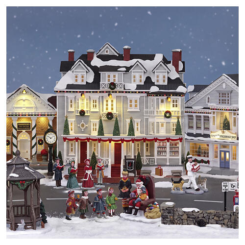 Red Lion Inn edificio illuminato Lemax Norman Rockwell 27x32x18 cm - 15811 2