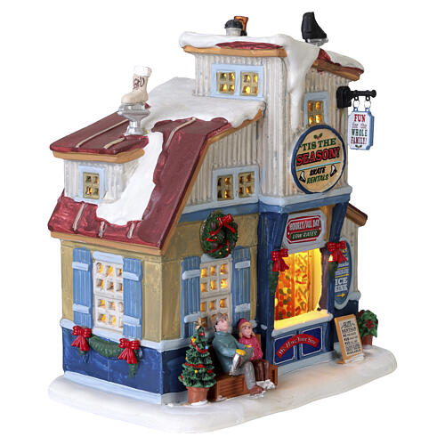 Tis The Season Skate Rentals beleuchtetes Gebäude Lemax Caddington Village 20x19x11 cm - 25883 4