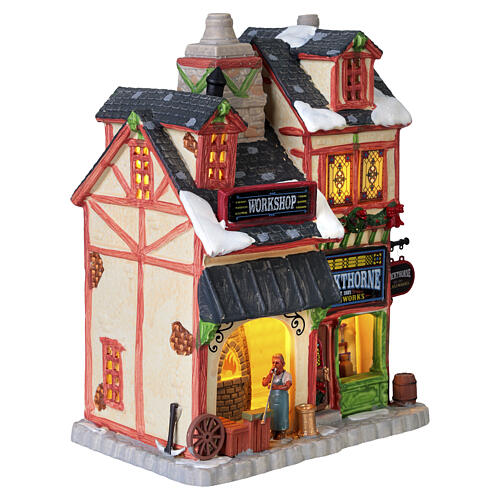 Blackthorne Glassworks edificio illuminato Lemax Caddington Village 21x17x11 cm - 25887 4