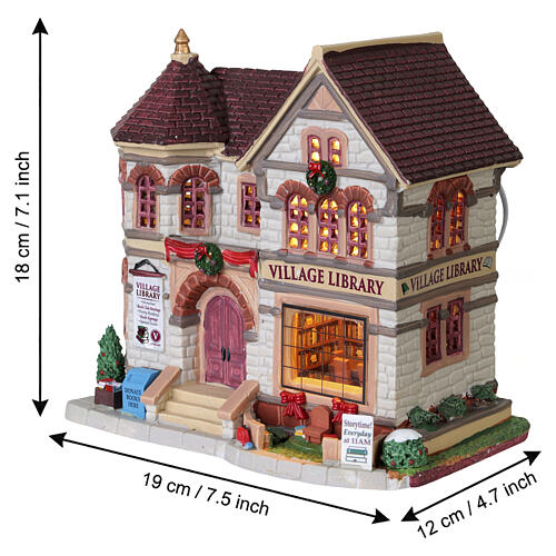 Village Library beleuchtetes Gebäude Lemax Caddington Village 18x19x12 cm - 25889 3