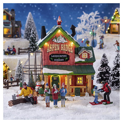 Aspen Ridge Landscaping & Nursery illuminato Lemax Vail Village 20x19x13 cm - 25903 2