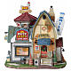 The Happy Brooder & Dairy Shop illuminated building by Lemax, Harvest Crossing collection, 7.5x7.1x4.7 in - 25913 s1