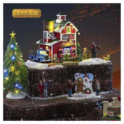 The Happy Brooder & Dairy Shop edificio illuminato Lemax Harvest Crossing 19x18x12 cm - 25913 6