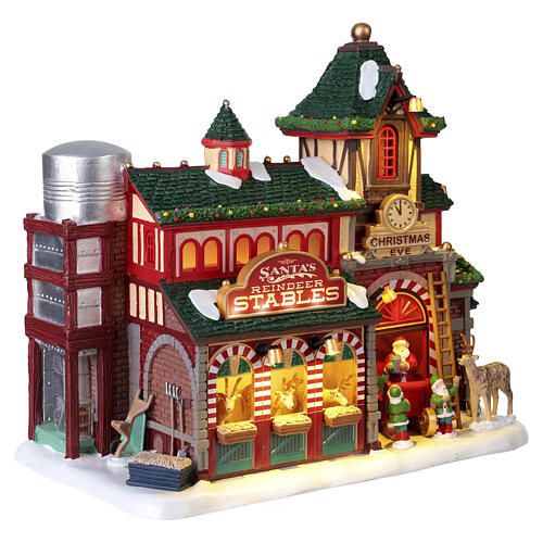 Santa's Reindeer Stables elemento illuminato Lemax Santa'S Wonderland 22x24x14 cm - 25926 5