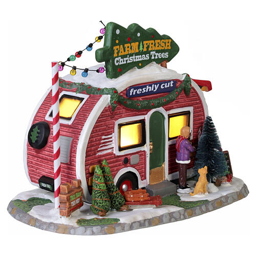 Farm Fresh Christmas Trees bâtiment éclairé Lemax Vail Village 15x22x13 cm - 25928 5