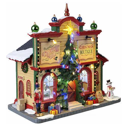 Cranberry Hill Christmas Boutique beleuchtetes Gebäude Lemax Caddington Village 23x24x12 cm - 35023 4