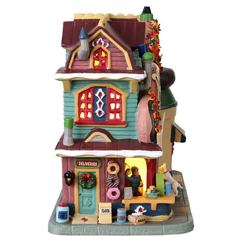 Danny's Donuts & Coffee edificio illuminato Lemax Harvest Crossing 20x19x11 cm - 35031 4