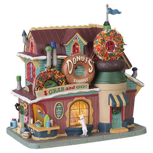 Danny's Donuts & Coffee edificio illuminato Lemax Harvest Crossing 20x19x11 cm - 35031 5